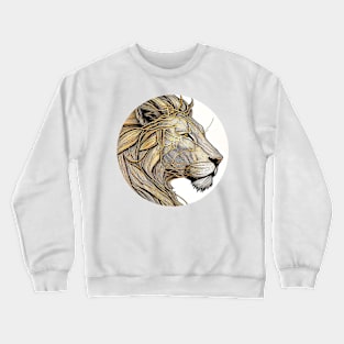 The lion king of the animal, symbolises courage, nobility, strength & royalty Crewneck Sweatshirt